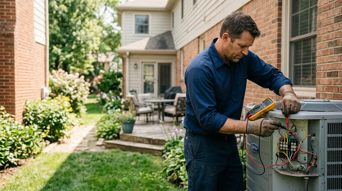 HVAC technician working near East Rutherford, NJ